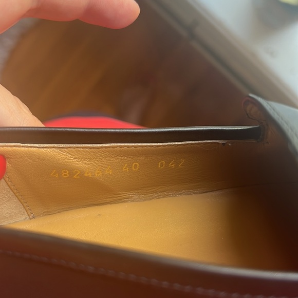 Gucci Jordaan Horsebit Loafer EU 40 US 10 Black Leather Buckle Flat Dress Shoe - Picture 16 of 16